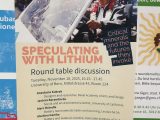 [Workshop] Participation au workshop interdisciplinaire « Speculating with lithium », à Berne