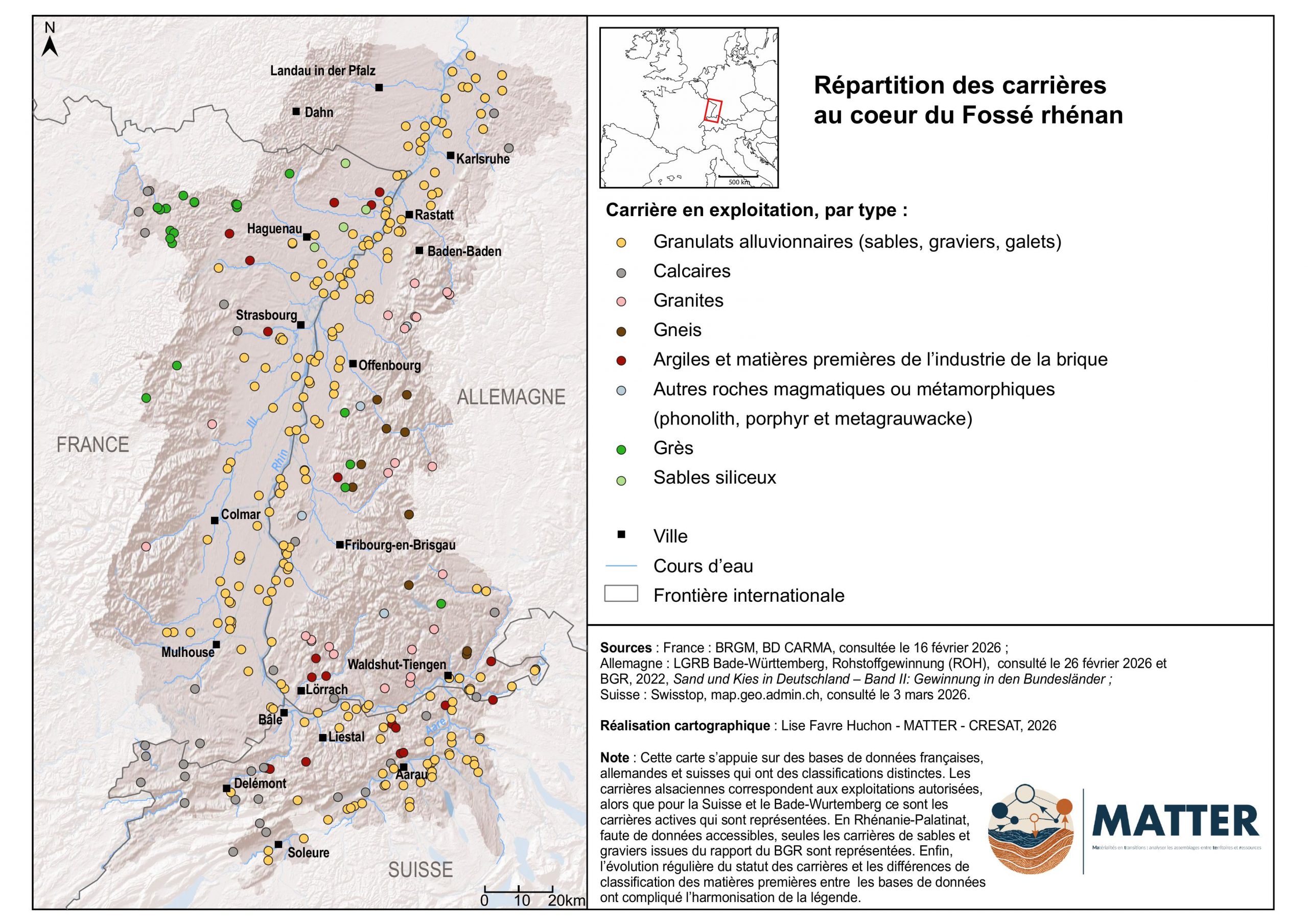 Gravières et sablières : définition, production et enjeux dans le Fossé rhénan